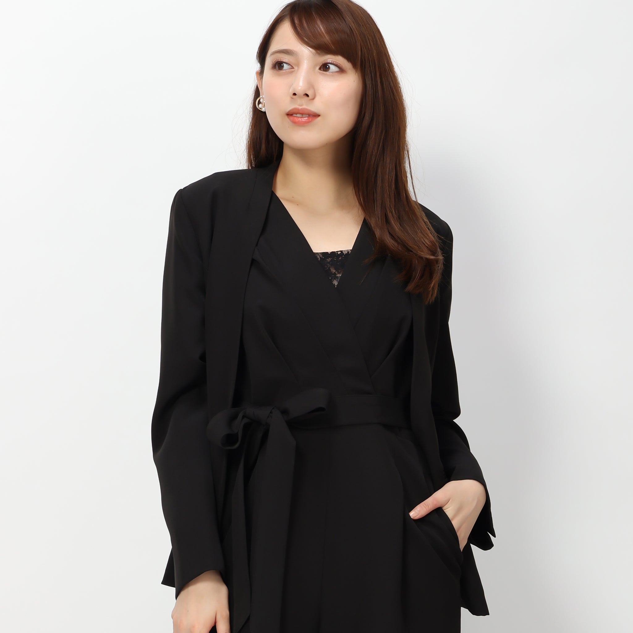 ミッシュマッシュ MISCH MASCH ビジューボタンジャケット/MO33J01 (BLACK)