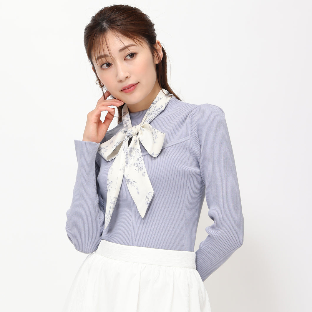 【予約販売】ボウタイビスチェ切替ニット/MM418306